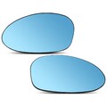 2x Spiegelglas Links Rechts Beheizbar Elektrisch Blau für BMW E81 51167145267