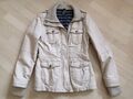 ** kuschlige Damen Lederjacke * Vintage * used Look * beige * Leder * Gr. M * 