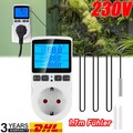 DE Temperaturregler Steckdose Digital Steckdosenthermostat Thermostat EU Stecker