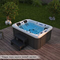 Whirlpool Outdoor Pool Spa Heizung Massage 51 Düsen Wellness Aussenwhirlpool