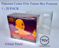 Pokémon Center Elite Trainer Box Protector Case - 0,6mm (1, 3, 5, 10, 20 Pack)