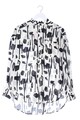 TED BAKER Seidenbluse Damen Bluse Gr. DE 32 schwarz-hellbeige Casual-Look