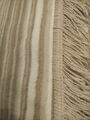 Wohndecke 150x200 Sofadecke Couchdecke Fransen 2-seitig Graugestreift / Grau