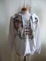 Sweatshirt MARC CAIN Gr.N4 40 weiß  Kapuze Pailletten Baumwolle