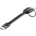 Renkforce USB-Kabel USB 2.0 USB-A Stecker, USB-C® Stecker 0.10 m Schwarz  RF-...