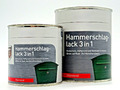 3in1 Hammerschlaglack Rostschutz Haftgrund / Grundierung und Decklack - Glänzend