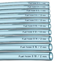 PVC Benzinschlauch Luftschlauch Transparent Wasserschlauch Kraftstoffschlauch