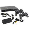 PS2 Konsole Slim Line in Schwarz + 2 original Controller + alle Kabel
