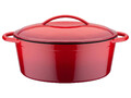 GSW Gusseisen Kochtopf Schmortopf 24 cm Farbe rot Kochen Küche Essen - Neu