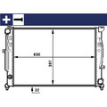 Wasserkühler mit Schraube MAHLE für AUDI A6 C5 (4B2)