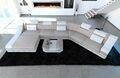 Wohnlandschaft Polster Couch TURINO CL Designer Stoffsofa Ottomane Eck Sofa LED