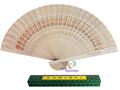 10 x wunderschönen Holzfächer Handfächer Fächer