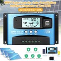 12-24V Solar Laderegler 10-100A MPPT PWM Solar Photovoltaik Laderegler Daul USB
