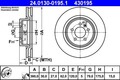2x ATE Bremsscheibe 24.0130-0195.1 für LAND ROVER