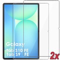 2x 9H Schutzglas Panzerfolie Glas für Samsung Galaxy Tab S10 FE 10,9 /S9 FE 10.9