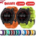 Quickfit Silikon Armband Für Garmin Fenix 7 7X 6 6X 5 5X Plus 3HR Epix Pro Gen 2