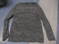 Strickpullover Gr. XL - schwarz-grau melliert H&M -Herren, Jungen, Damen, Unisex