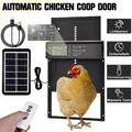 Automatische Hühnerklappe Solar, Elektrische Hühnerklappe mit Timer Lichtsensor