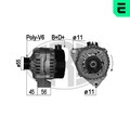Lichtmaschine Generator Lima ERA 209063A für PEUGEOT MERCEDES CITROËN SLK R170