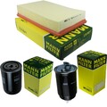 MANN-FILTER PAKET Luft Öl Kraftstoff für VW Jetta II 19E 1G2 165 1.6 TD