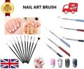 10/3x Nail Art Pinsel Malen Zeichnungslinie Stift Liner Gel Pinsel Farbe Maniküre