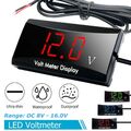 12V LED Digital-Panel-Meter Voltmeter Auto Motorrad Voltanzeige Spannungsanzeige