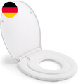 COOCHEER Toilettendeckel Mit Kindersitz, Wc-Sitz Mit Absenkautomatik Für Familie