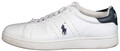 RALPH LAUREN POLO Herren Leder Schuhe Sneaker WILTON Weiß Größe 42 UK 8 US 9