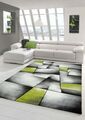 Designer Teppich Moderner Teppich Wohnzimmer Teppich Kurzflor Teppich mit Kontur
