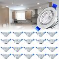 6-20x LED Einbaustrahler Flach Panel Spot Leuchte Deckenleuchte 3W Einbau 230V