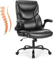 Sweetcrispy Chefsessel PU Leder Bürostuhl Ergonomisch, Schreibtischstuhl mit 