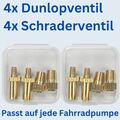 Fahrrad Ventiladapter Reifenadapter Schraderventil Dunlopventil Ventil 8-tlg