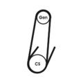 Keilrippenriemen Rippenriemen für Continental Ctam 4Pk592Elast