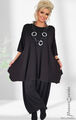 PoCo LAGENLOOK Long-Shirt Tunika schwarz L-XL-XXL-XXXL 44 46 48 50 52 54 56 58