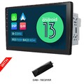 10,1" QLED Android 13 8Kern Autoradio Navi 2DIN BT DAB+ CarPlay drehbarer 4G LTE