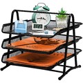 Dokumentenablage Aus Metall 3 Fächer Briefablage Organizer Mesh Design Schrei...