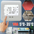 LCD Digital Thermostat Touchscreen Raumthermostat 220V 16A Fußbodenheizung 1-10X