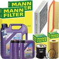 MANN INSPEKTIONSPAKET+LIQUI MOLY 5W-40 ÖL passend für MERCEDES ML W163 270 CDI