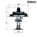 Thermostat, Kühlmittel BEHR MAHLE TX2680D1