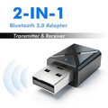 2-in-1 Bluetooth Adapter Transmitter Empfänger Musik TV PC Audio Sender 3.5mm