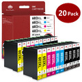 20x Patronen für Epson 603XL XP-3100 3105 2100 2105 4100 4105 WF-2830 2850 2835