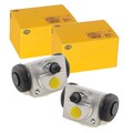 2X HELLA RADBREMSZYLINDER HINTEN passend für DACIA DUSTER LOGAN SANDERO RENAULT 