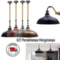 LED Pendelleuchte E27 Hanfseil Pendellampe Hängelampe Industrie Deckenlampe