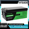 12V 200Ah BMS Lithium Batterie LiFePO4 Akku 10000+ Zyklen Wohnmobil Solaranlage