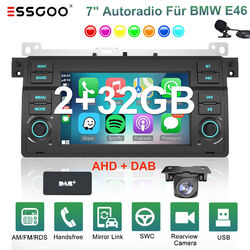 KAM DAB+ Carplay Android 12 Autoradio GPS Navi Für BMW E46 3er 318 320 325 M3 MG
