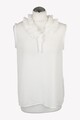Marc Cain Damen Oberteil Gr. 36 (N2) Weiß Oberteil Bluse Blouse Top Ärmellos