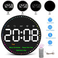LED Digitaluhr Wanduhr Wecker Uhr mit Datum Temperatur Display +Fernbedienung DE
