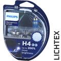 H4 PHILIPS RacingVision GT200 Halogen Scheinwerfer Lampe NEW