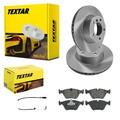 TEXTAR BREMSSCHEIBEN 296mm + BELÄGE VORNE passend für BMW 5er E39 Limo + Kombi
