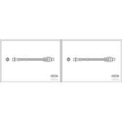 2X CORTECO BREMSSCHLAUCH BREMSSCHLÄUCHE VORNE passend für AUDI A4 